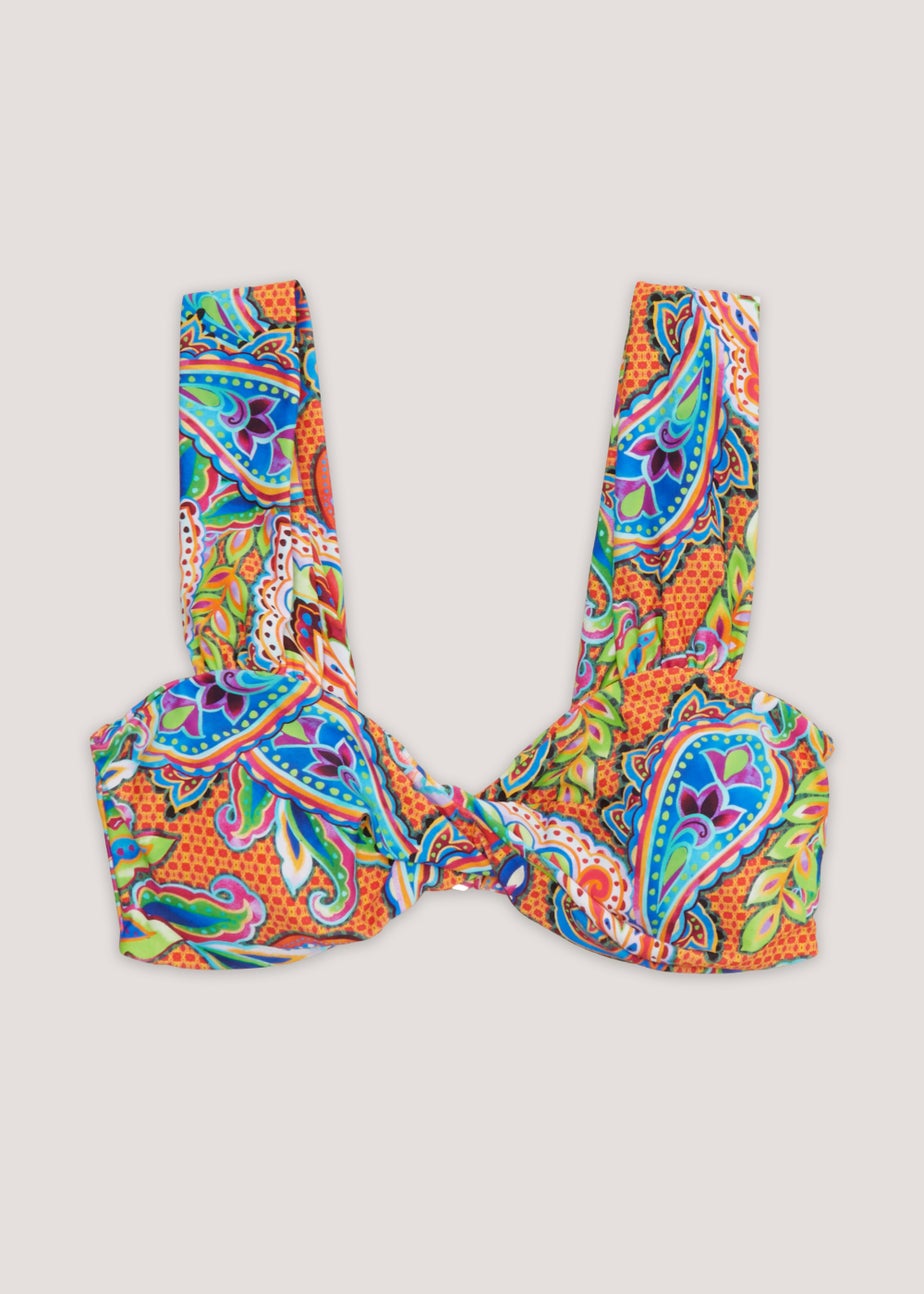 Be Beau Multicoloured Paisley Bikini Top
