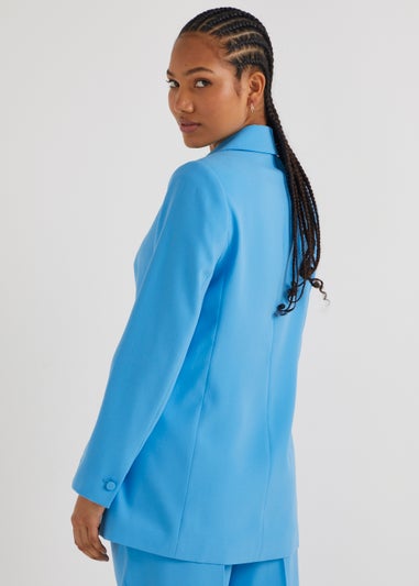 Be Beau Blue Crepe Blazer