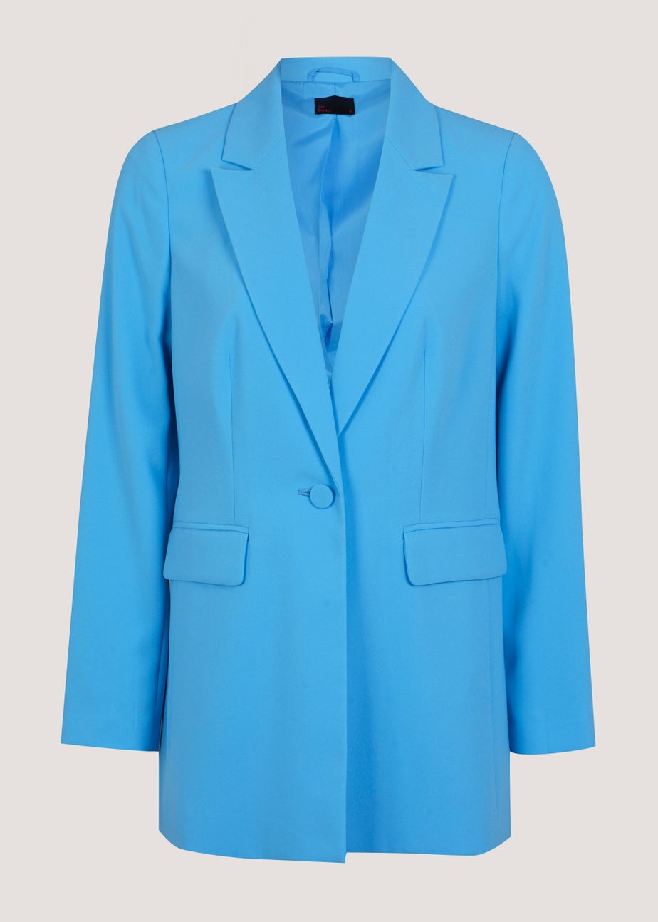 Be Beau Blue Crepe Blazer