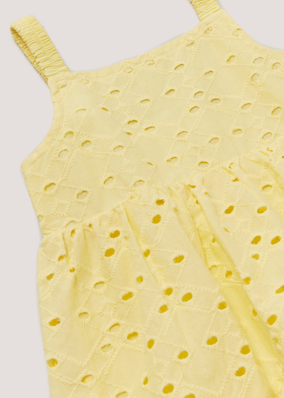 Girls Yellow Schiffley Dress (9mths-6yrs)