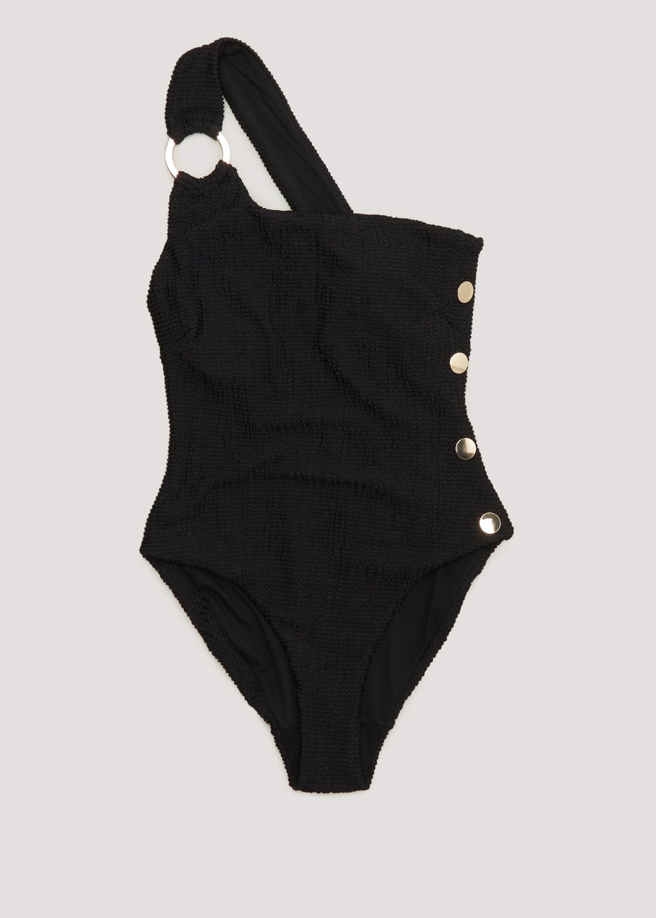 Et Vous Black One Shoulder Swimsuit