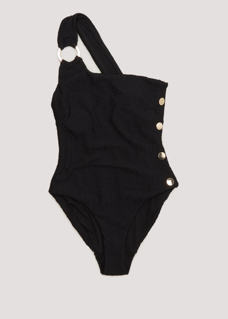Et Vous Black One Shoulder Swimsuit
