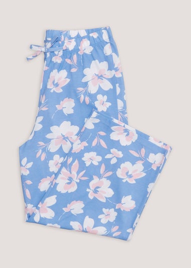 Blue Floral Modal Pyjama Bottoms