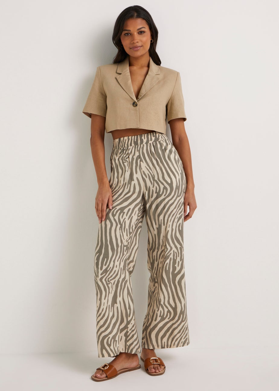 JDY Say Oatmeal Cropped Top