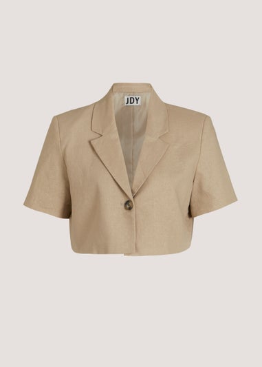 JDY Say Oatmeal Cropped Top