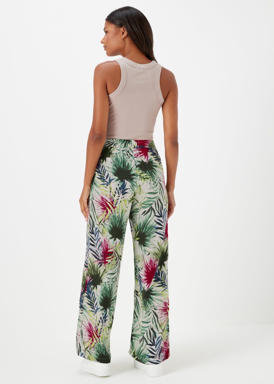 JDY Bora Multicoloured Floral Wide Leg Trousers