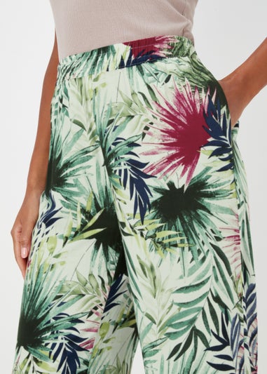 JDY Bora Multicoloured Floral Wide Leg Trousers