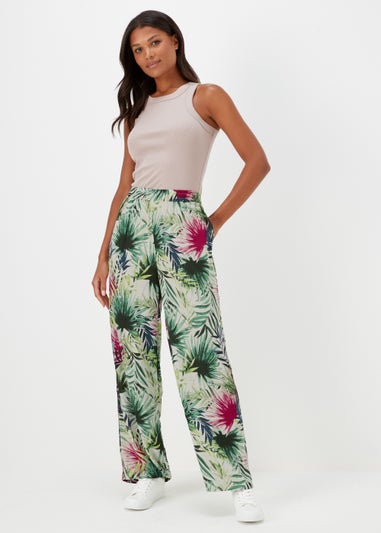 JDY Bora Multicoloured Floral Wide Leg Trousers