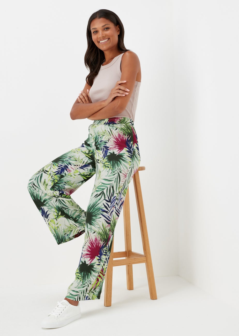 JDY Bora Multicoloured Floral Wide Leg Trousers
