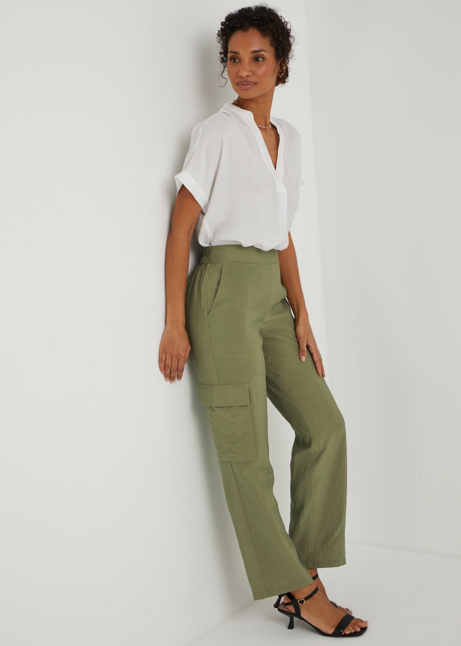 Et Vous Green Cargo Trousers