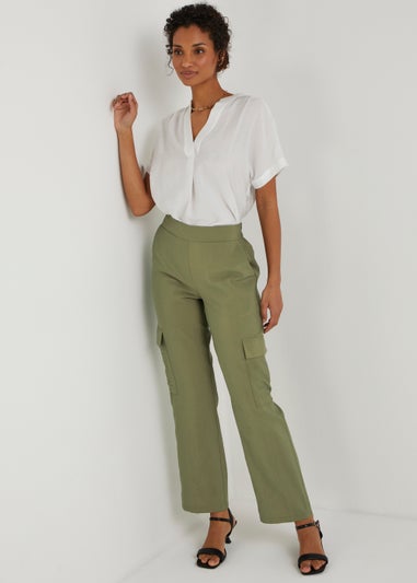 Et Vous Green Cargo Trousers