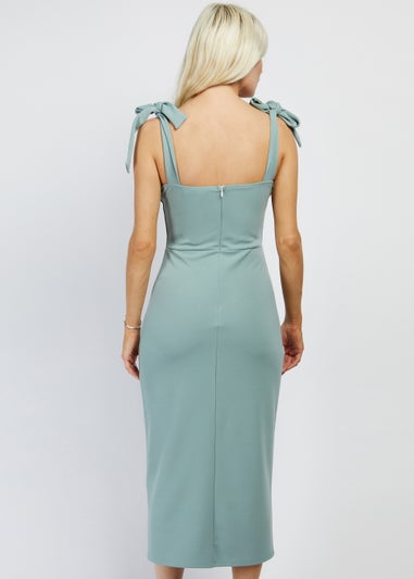 Girls on Film by Dani Dyer Sage Scuba Bodycon Dress