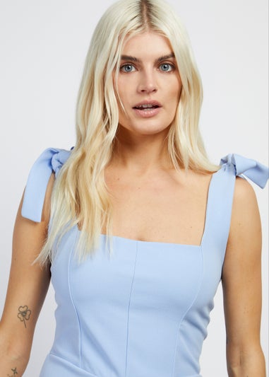 Girls on Film by Dani Dyer Blue Scuba Bodycon Dress