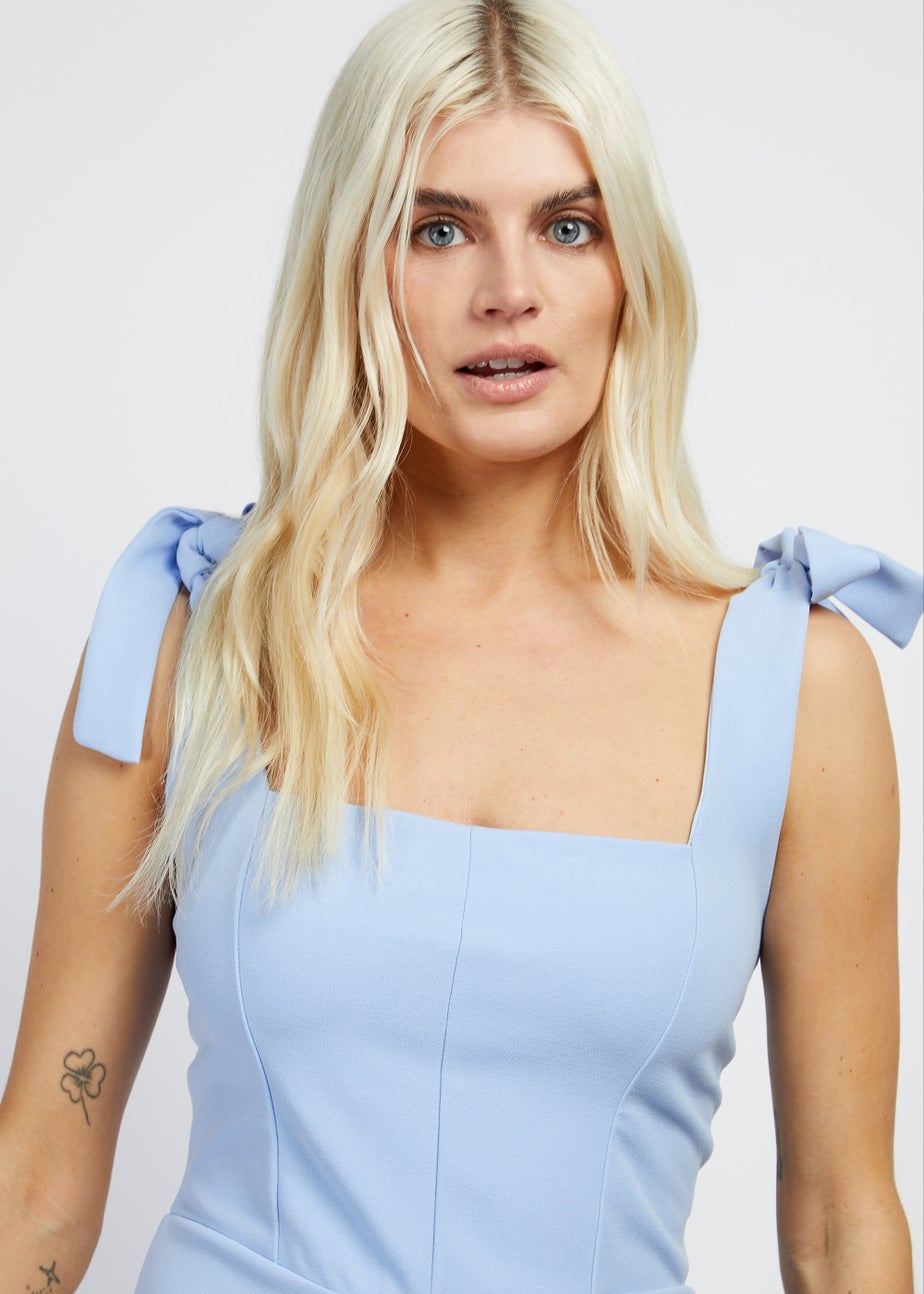 Girls on Film by Dani Dyer Blue Scuba Bodycon Dress