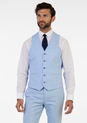 Broken Stitch Derbyshire Blue Suit Waistcoat