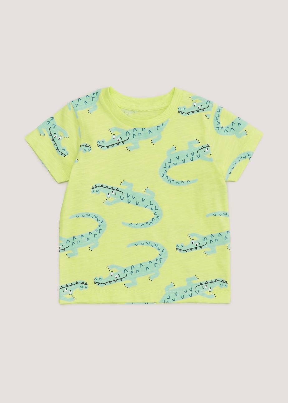 Boys Lime Crocodile T-Shirt (9mths-6yrs)