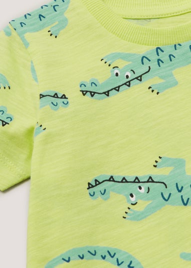 Boys Lime Crocodile T-Shirt (9mths-6yrs)