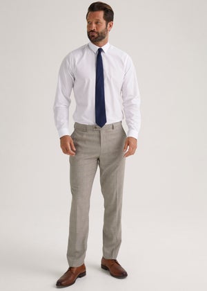 Taylor & Wright Gibson Brown Slim Fit Suit Trousers