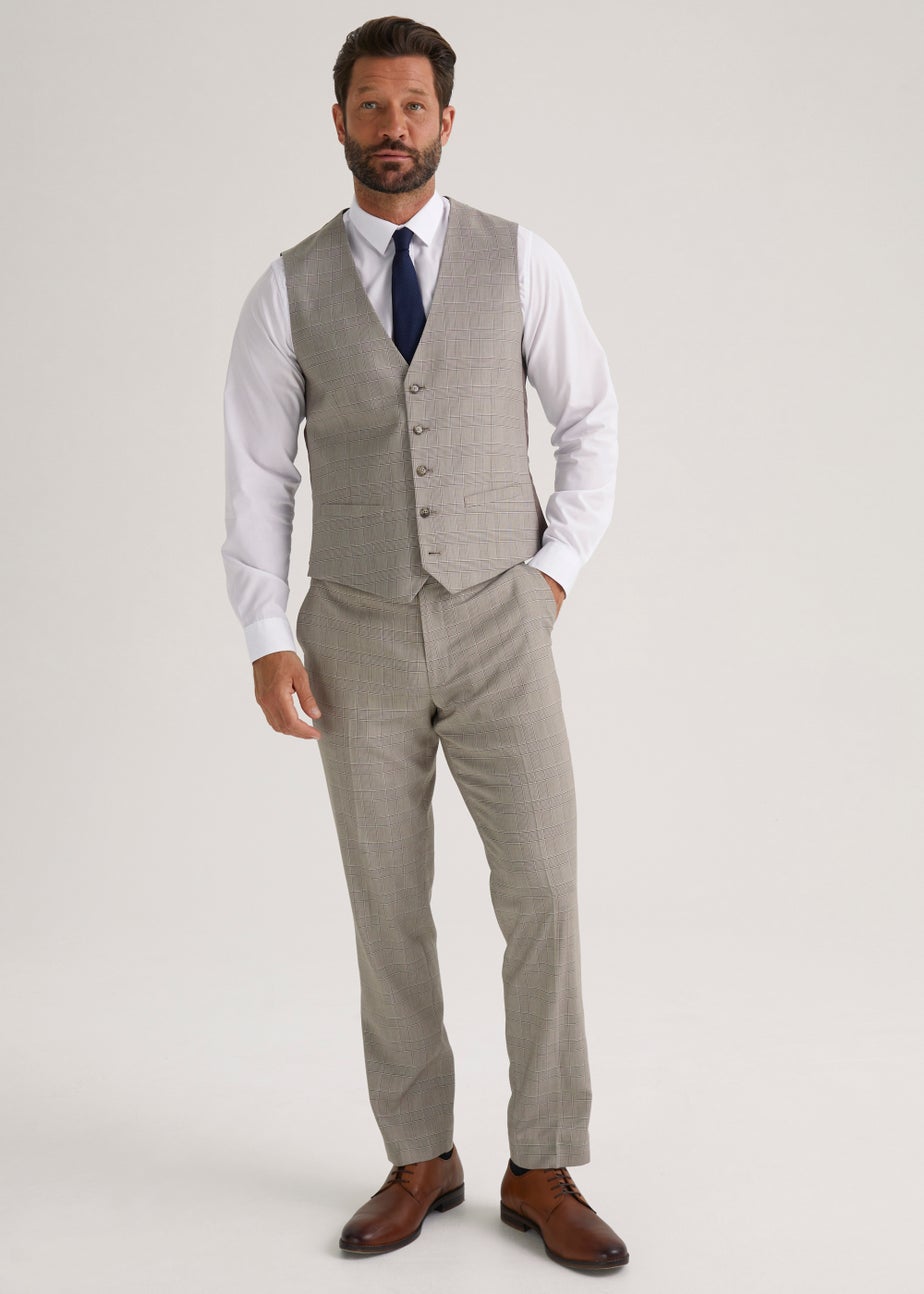 Taylor & Wright Gibson Brown Slim Fit Suit Trousers