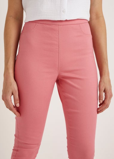 Rosie Pink Pull On Jeggings