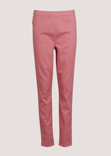 Rosie Pink Pull On Jeggings