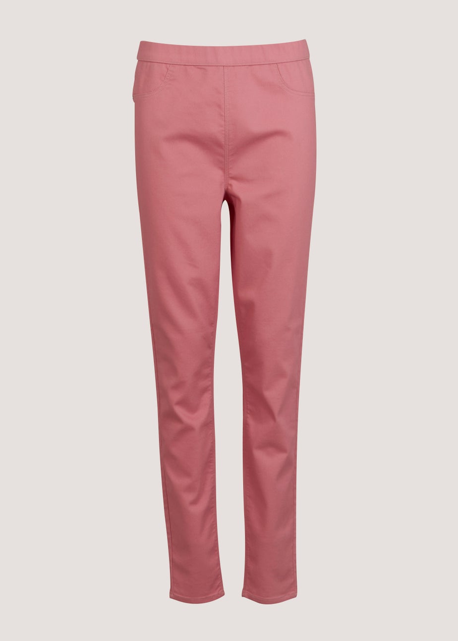 Rosie Pink Pull On Jeggings