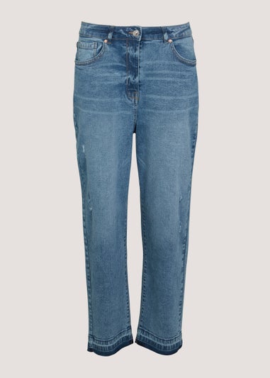 Ava Mid Wash Mom Jeans (Long Length)