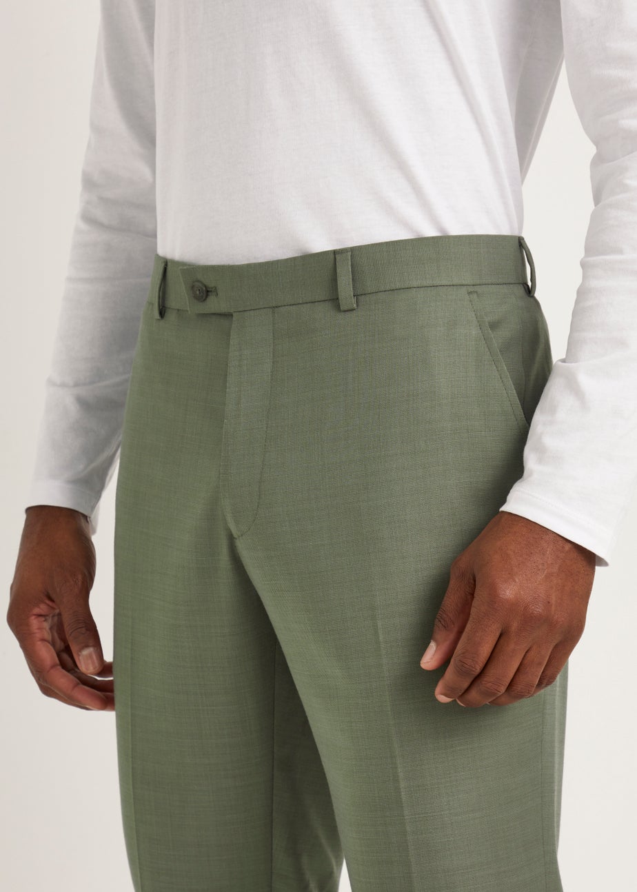 Taylor & Wright Eastwood Olive Slim Fit Suit Trousers
