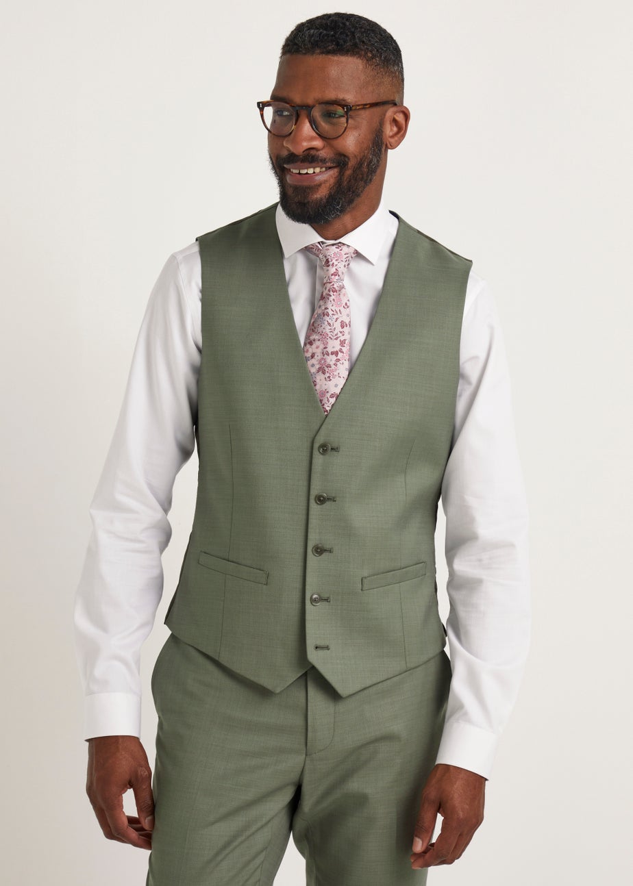 Taylor & Wright Eastwood Olive Waistcoat