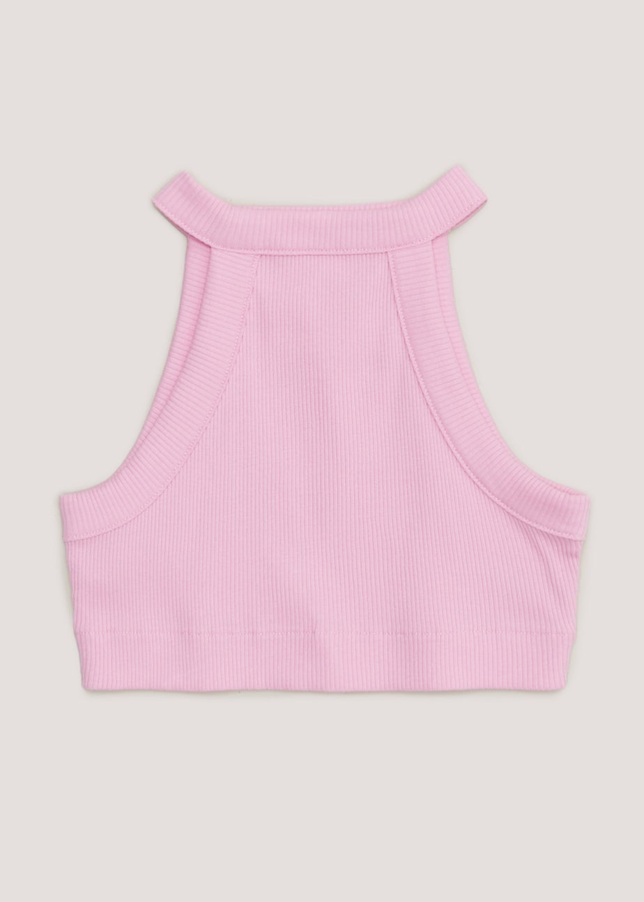 Girls Candy Couture Light Pink Racer Top (9-16yrs)