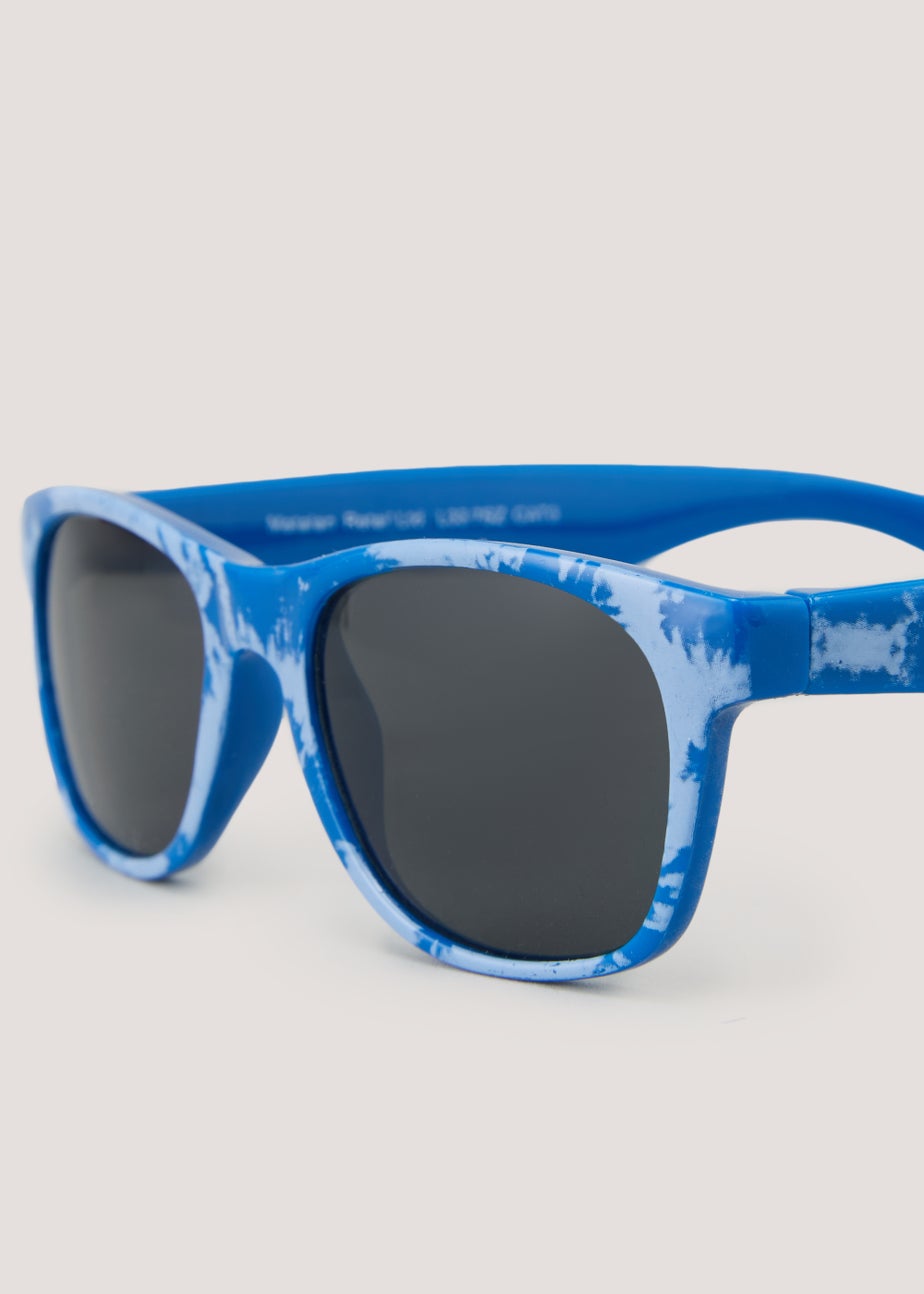 Kids Blue Tie Dye Sunglasses (3+yrs)