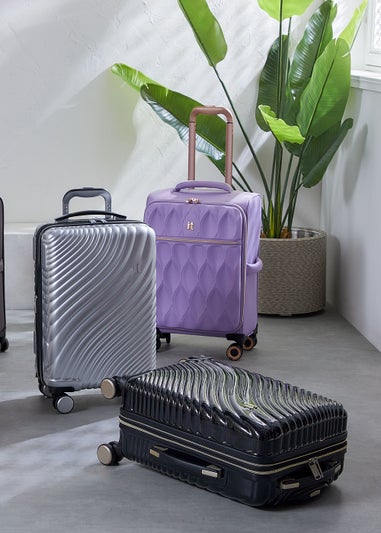 IT Luggage Silver Wave Suitcase