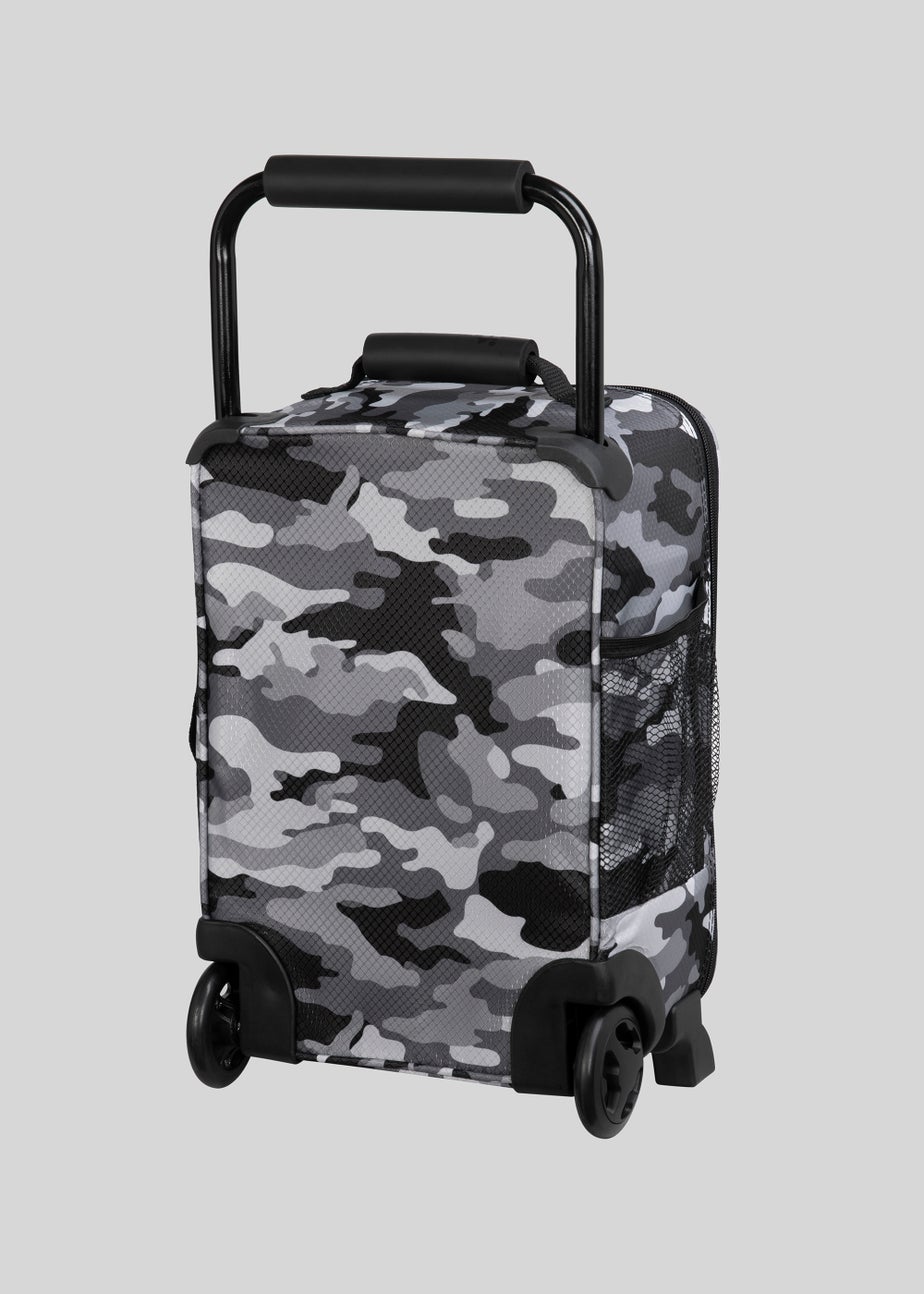 Kids IT Luggage Grey Camo World's Lightest Cabin Suitcase