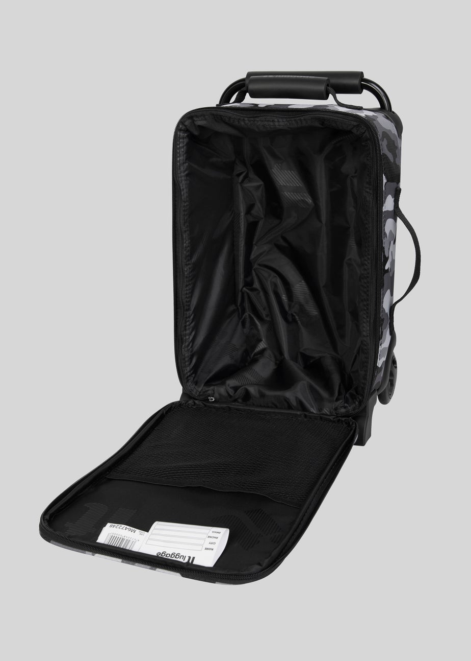 Kids IT Luggage Grey Camo World's Lightest Cabin Suitcase