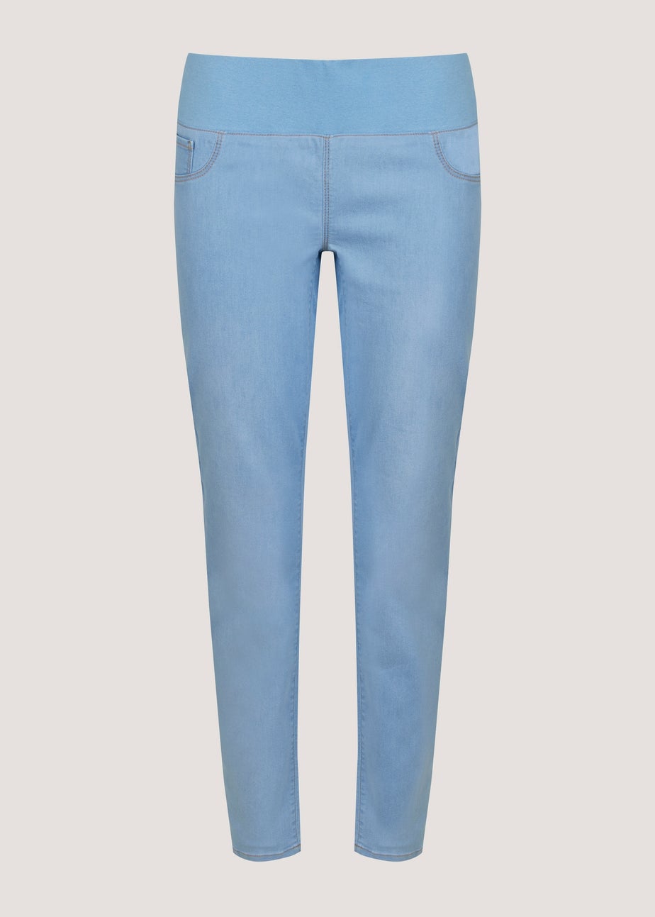Maternity Rosie Light Wash Under The Bump Jeggings