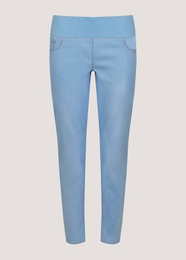 Maternity Rosie Light Wash Under The Bump Jeggings
