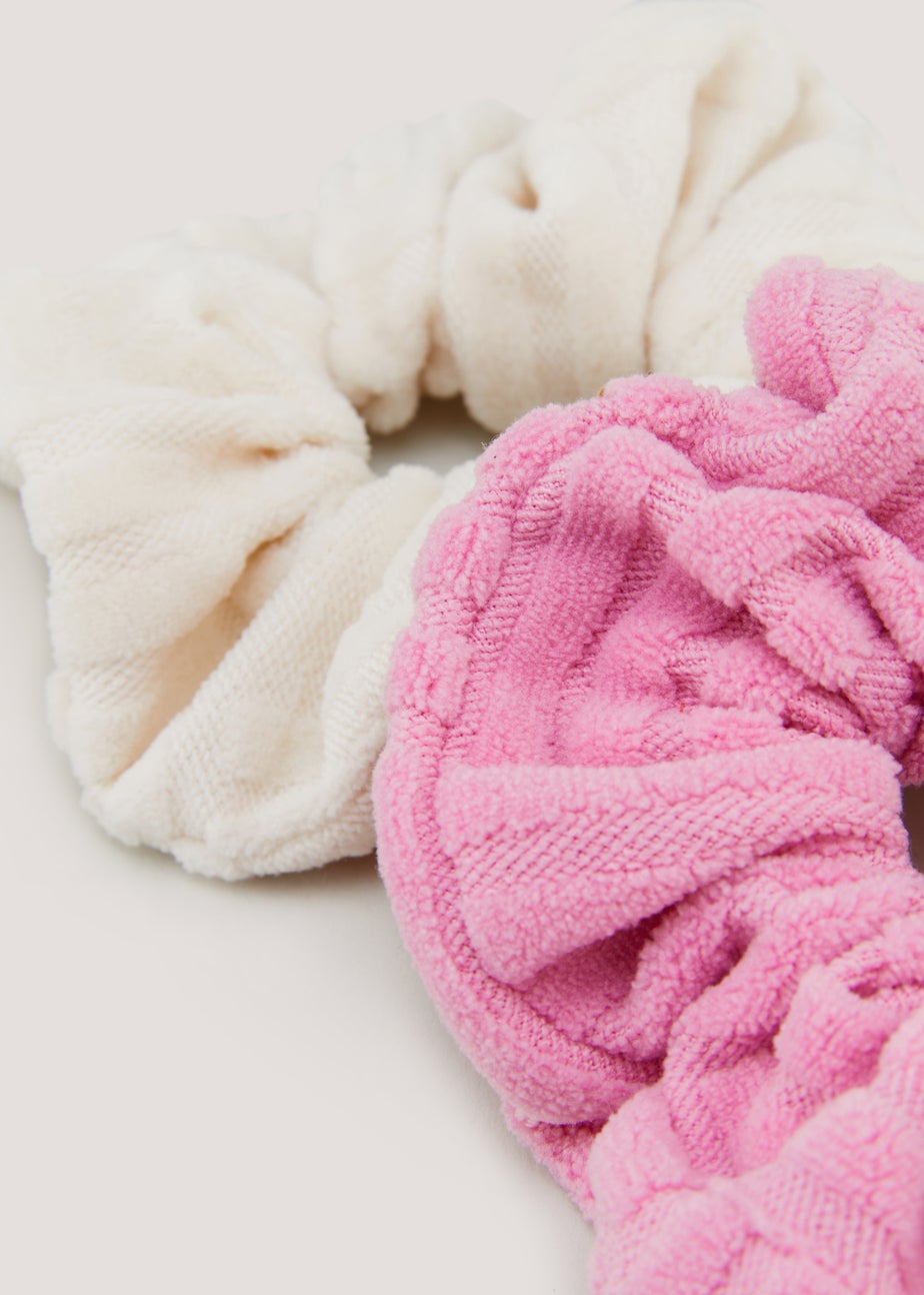 2 Pack Multicoloured Large Scrunchies