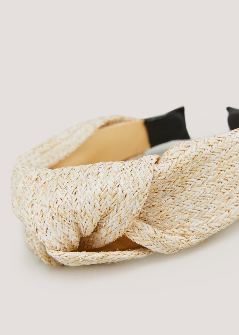 Natural Raffia Headband