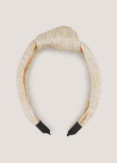 Natural Raffia Headband
