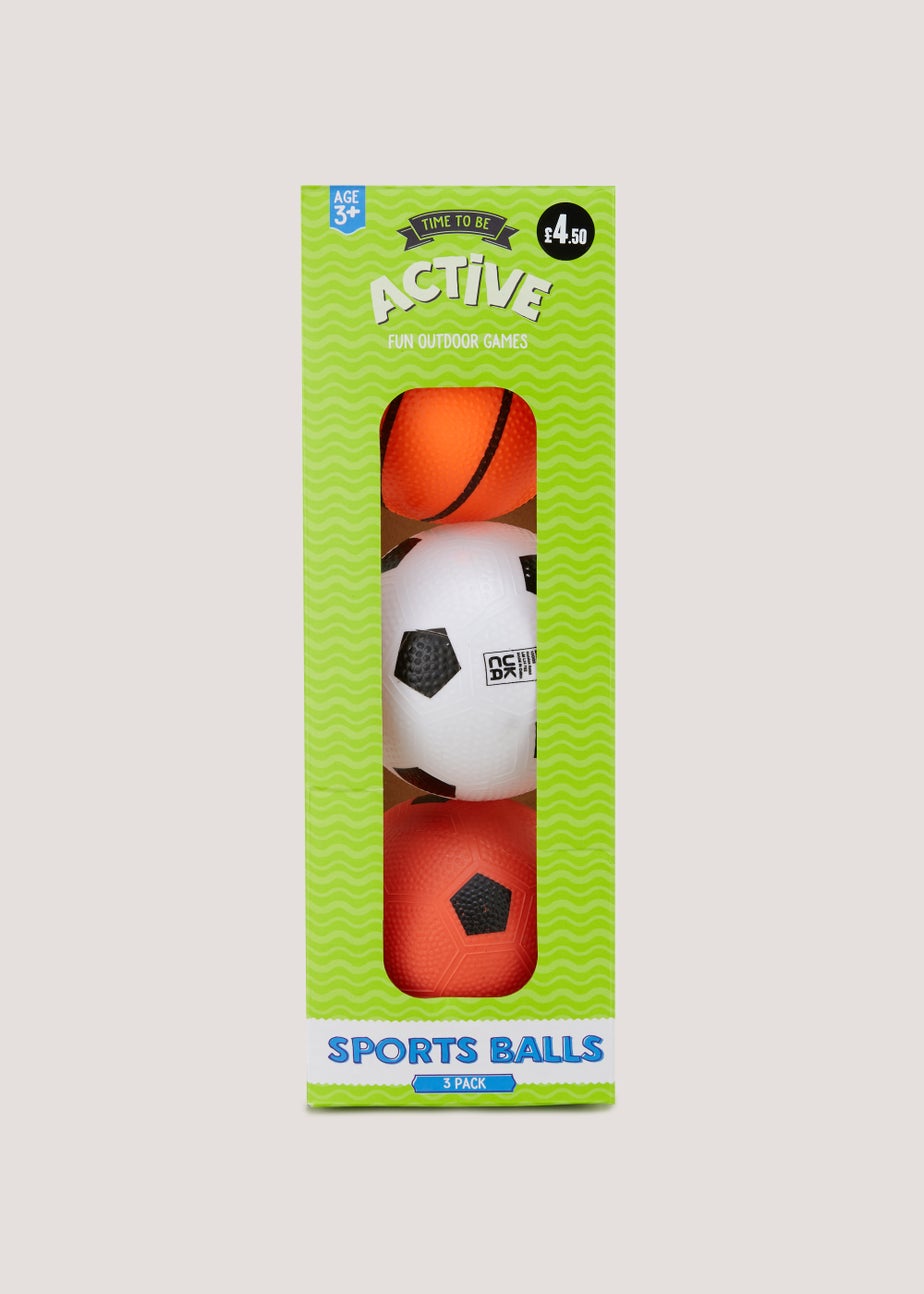 Kids 3 Pack Sports Balls