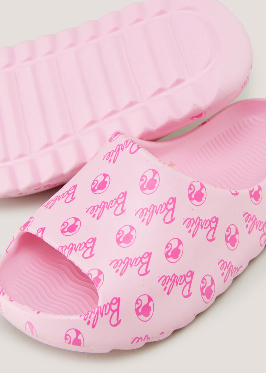 Kids Pink Barbie Sliders (Younger 10-Older 5)