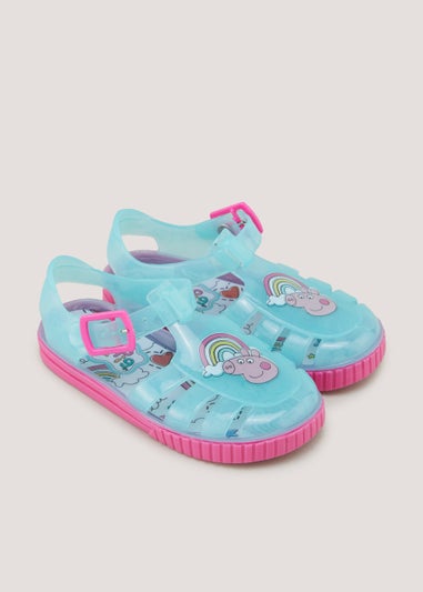 Girls Pink Peppa Pig Jelly Sandals (Younger 4-12)