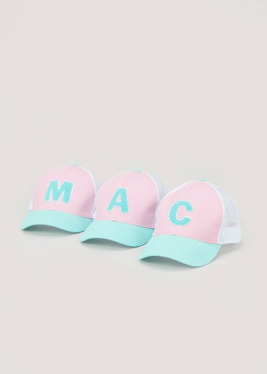 Girls Pink Alphabet Cap (3-6yrs)