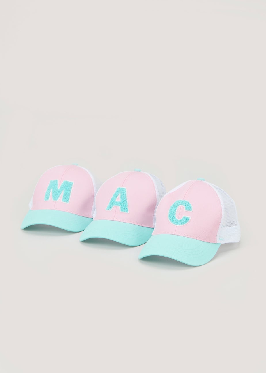 Girls Pink Alphabet Cap (3-6yrs)