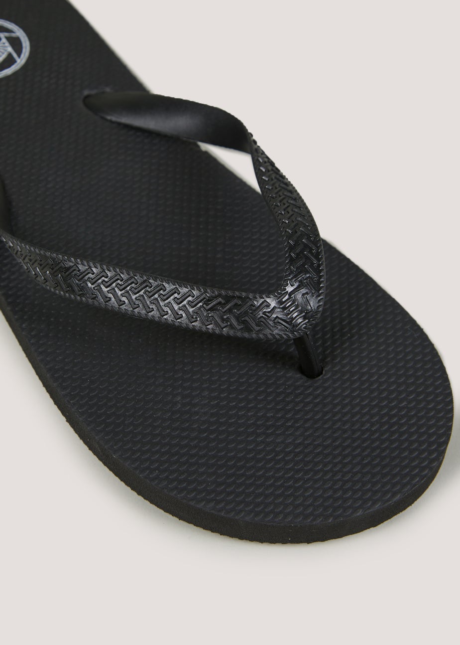 Black Flip Flops