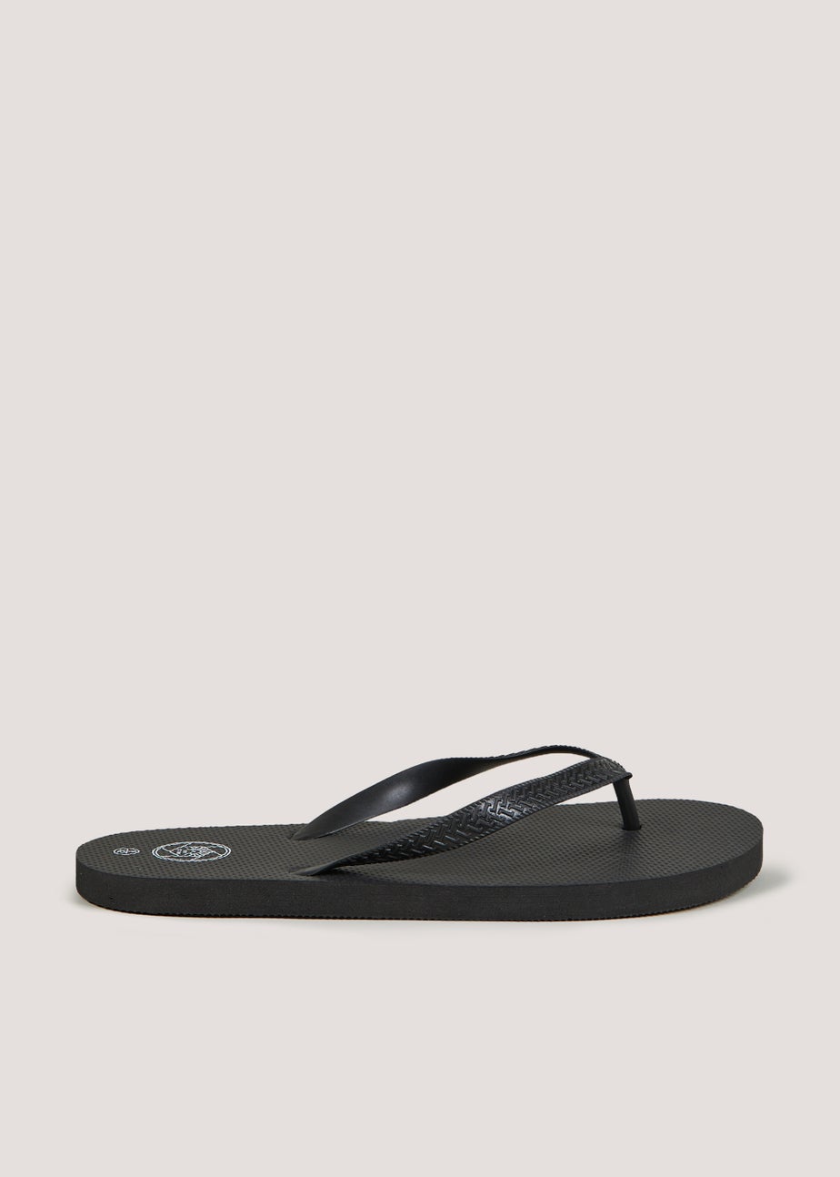 Black Flip Flops