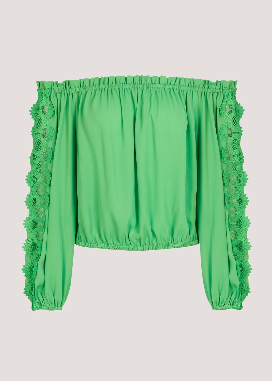 Et Vous Green Chiffon Co-Ord Blouse