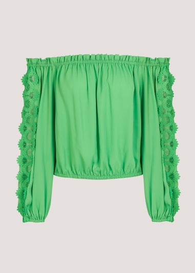 Et Vous Green Chiffon Co-Ord Blouse