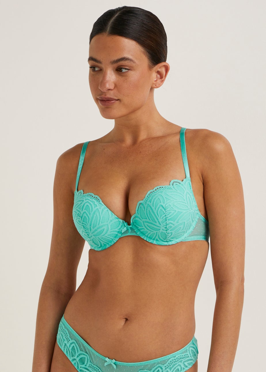 Mint Lace Super Enhance Bra