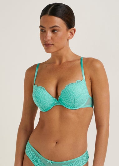 Mint Lace Super Enhance Bra